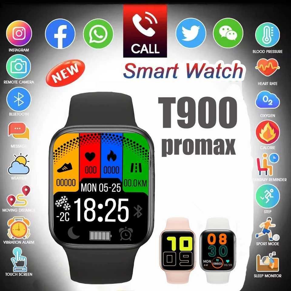 SmartWatch PRO MAX  telefon BT tętno ciśnienie kroki kalorie menu PL.