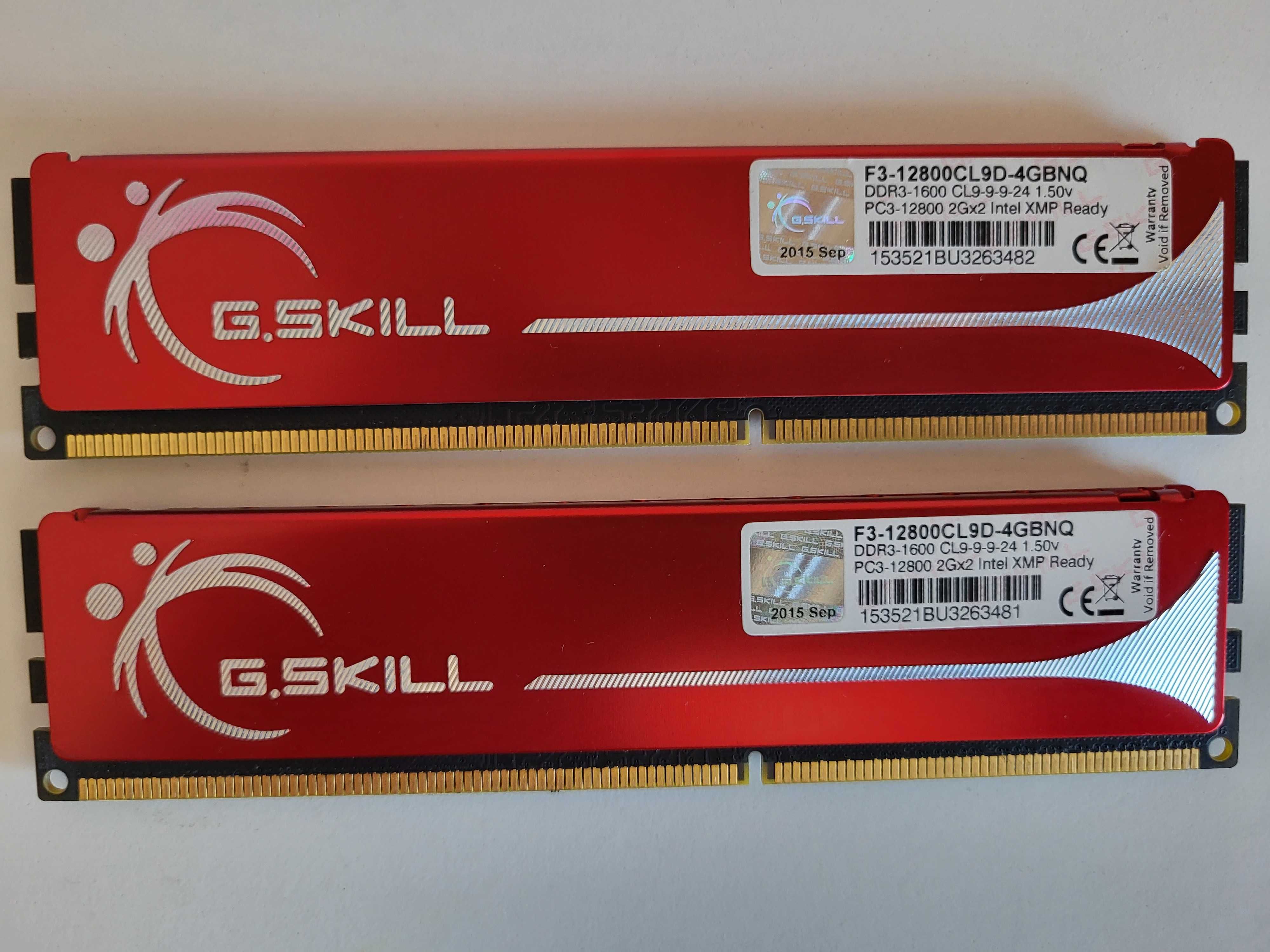 Оперативна пам'ять G.Skill DDR3-1600 4096MB PC3-12800 (Kit of 2x2048)