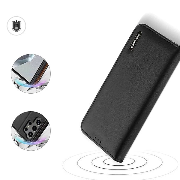 Etui Dux Ducis Hivo z klapką i blokadą RFID do Samsung Galaxy S24 Ultr