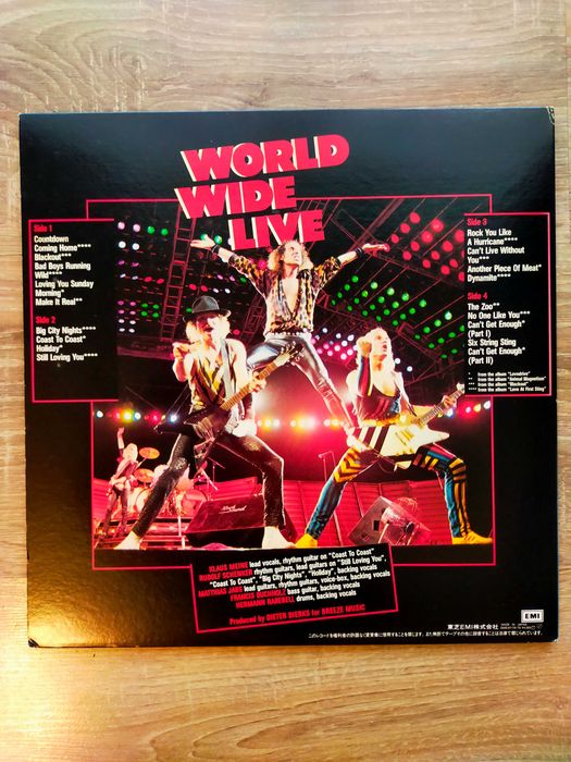 Scorpions World Wide Live Japan OBI 2xLP
