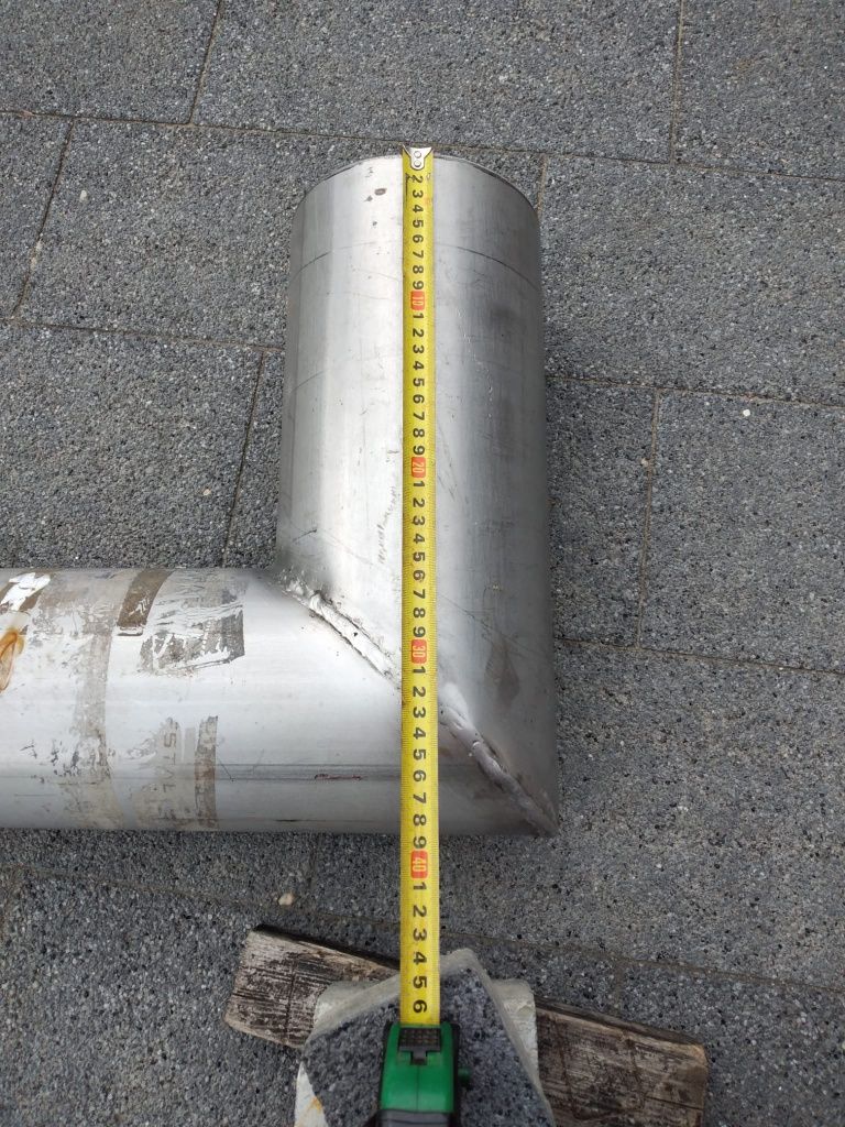 Kolano że stali nierdzewnej czopuch 160mm