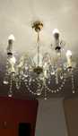Piękny żyrandol 5-ramienny lampa sufitowa retro + gratis