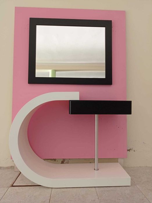 Móvel de Entrada com Espelho NOVO - encerramento de loja de mobiliário