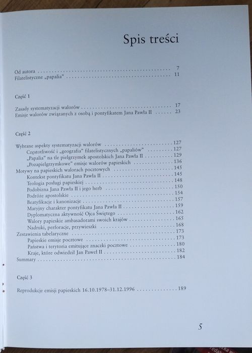 Książka Papież pielgrzym na znaczkach