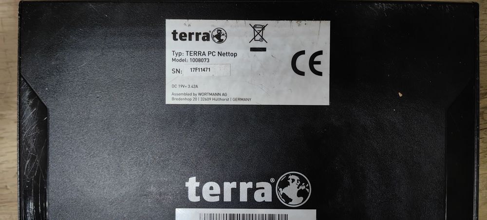 Комп'ютер Terra PC Nettop/Celeron 1007u/Ram 4Gb DDR3 /HDD No /БЖ но