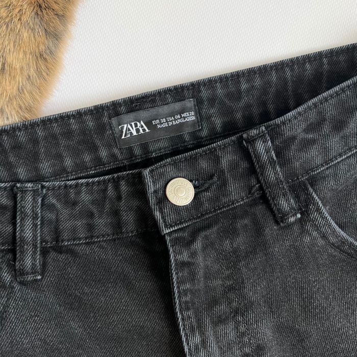 Чорні джинси ZARA mom 100% котон s-m 38