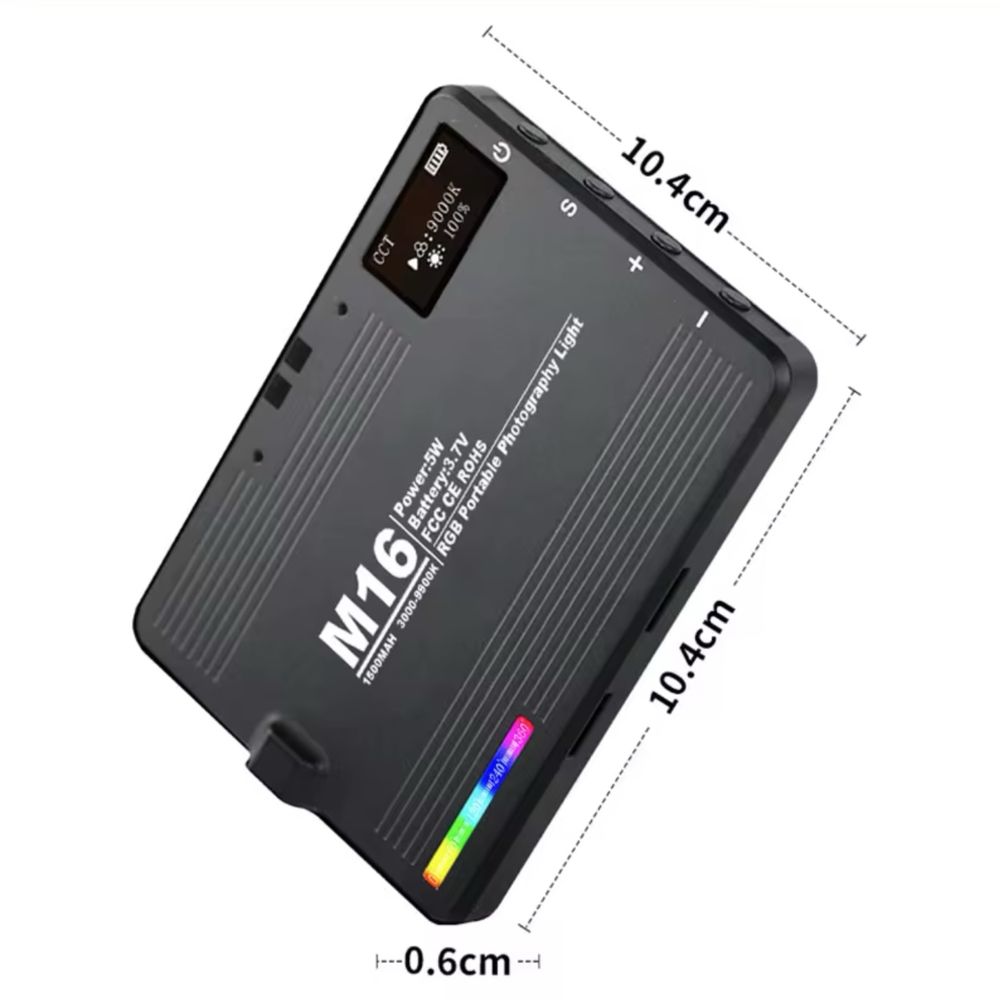 Накамерне відеосвітло M16 RGB