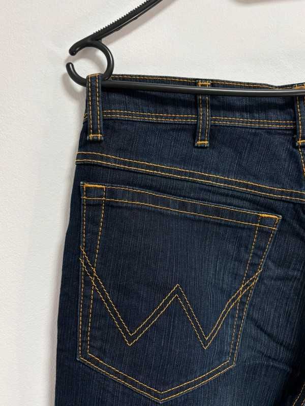 Wrangler Regular Fit W31 L34 Męskie Jeansy Granatowe – Nowe z Metką