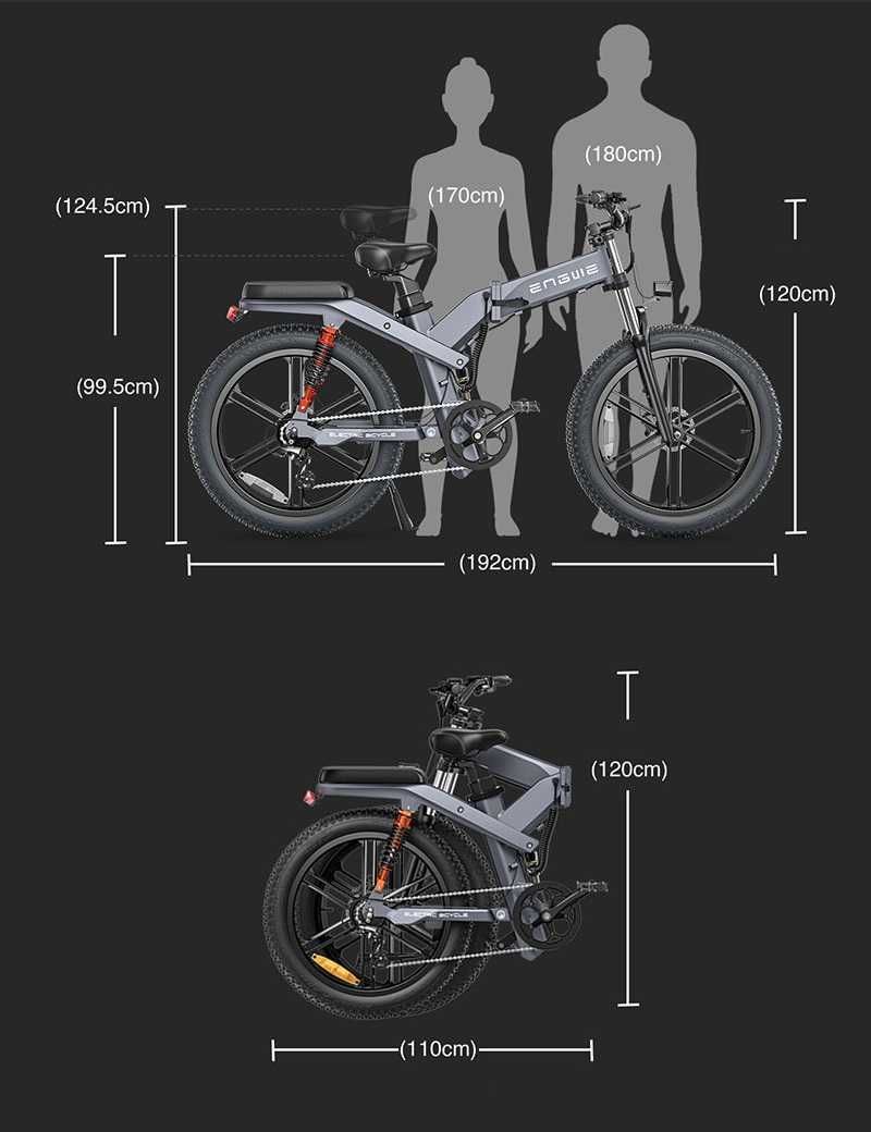 ENGWE X26 2023 składany rower elektryczny 1000W 29,2Ah 100km