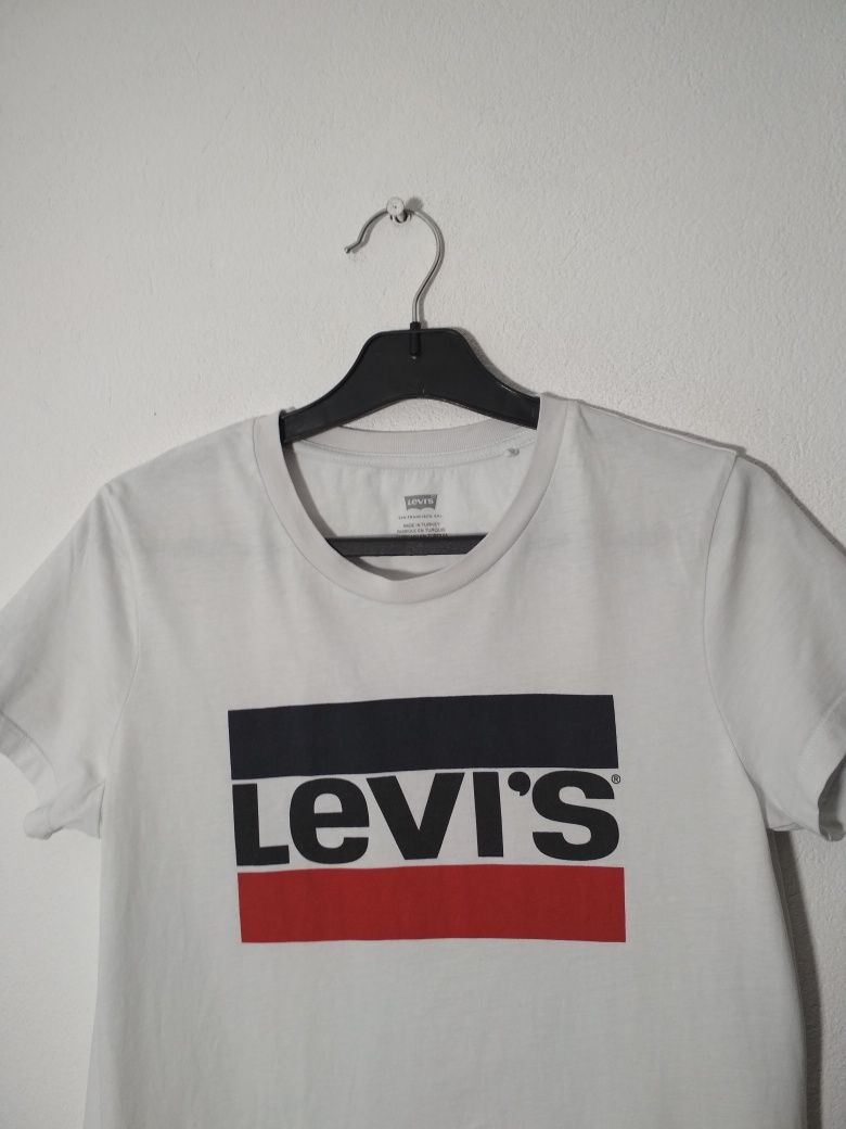 Levi's Levis t-shirt biała koszulka S