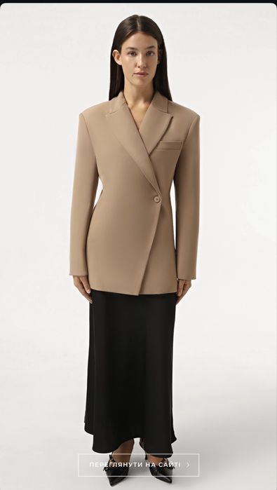Піджак бежевий cher 17 (сукня в подарунок)  хs
