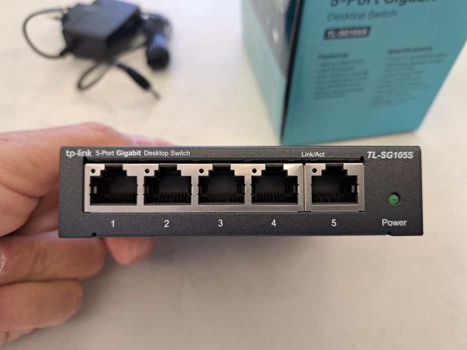 Desktop switch tp-link de 5 portas Gigabit