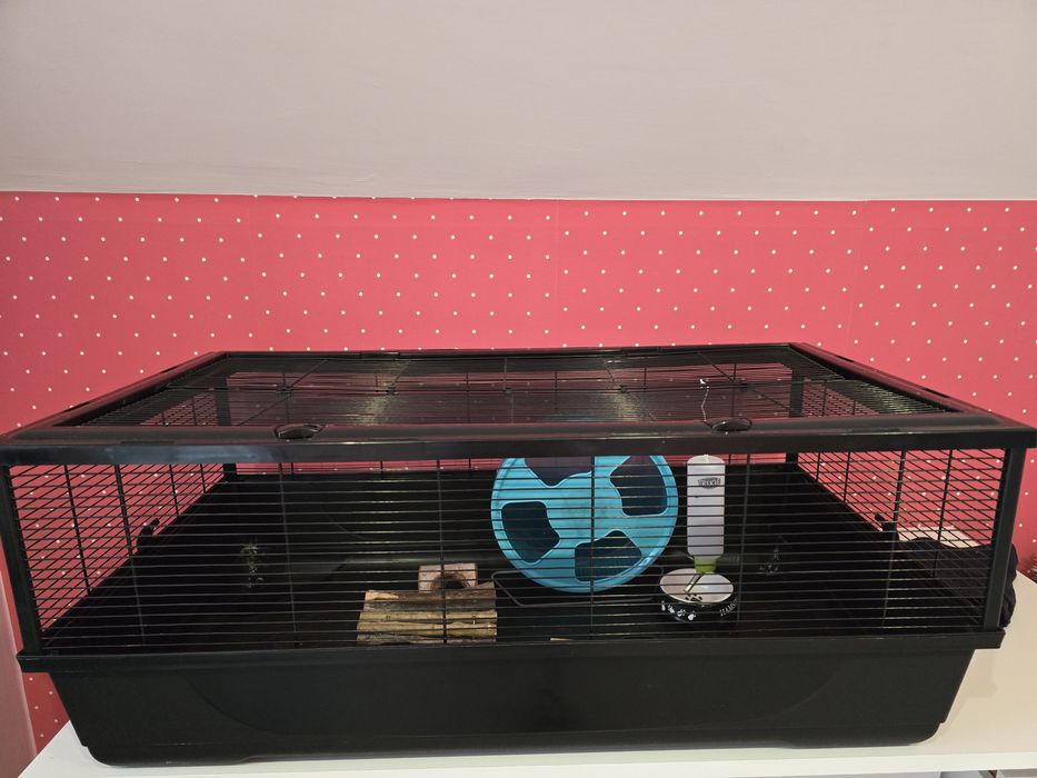 Duża klatka dla chomika + akcesoria