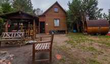 Domek Sauna i Działka w Dąbrówce pod Lublinem.ognisko grill spokój