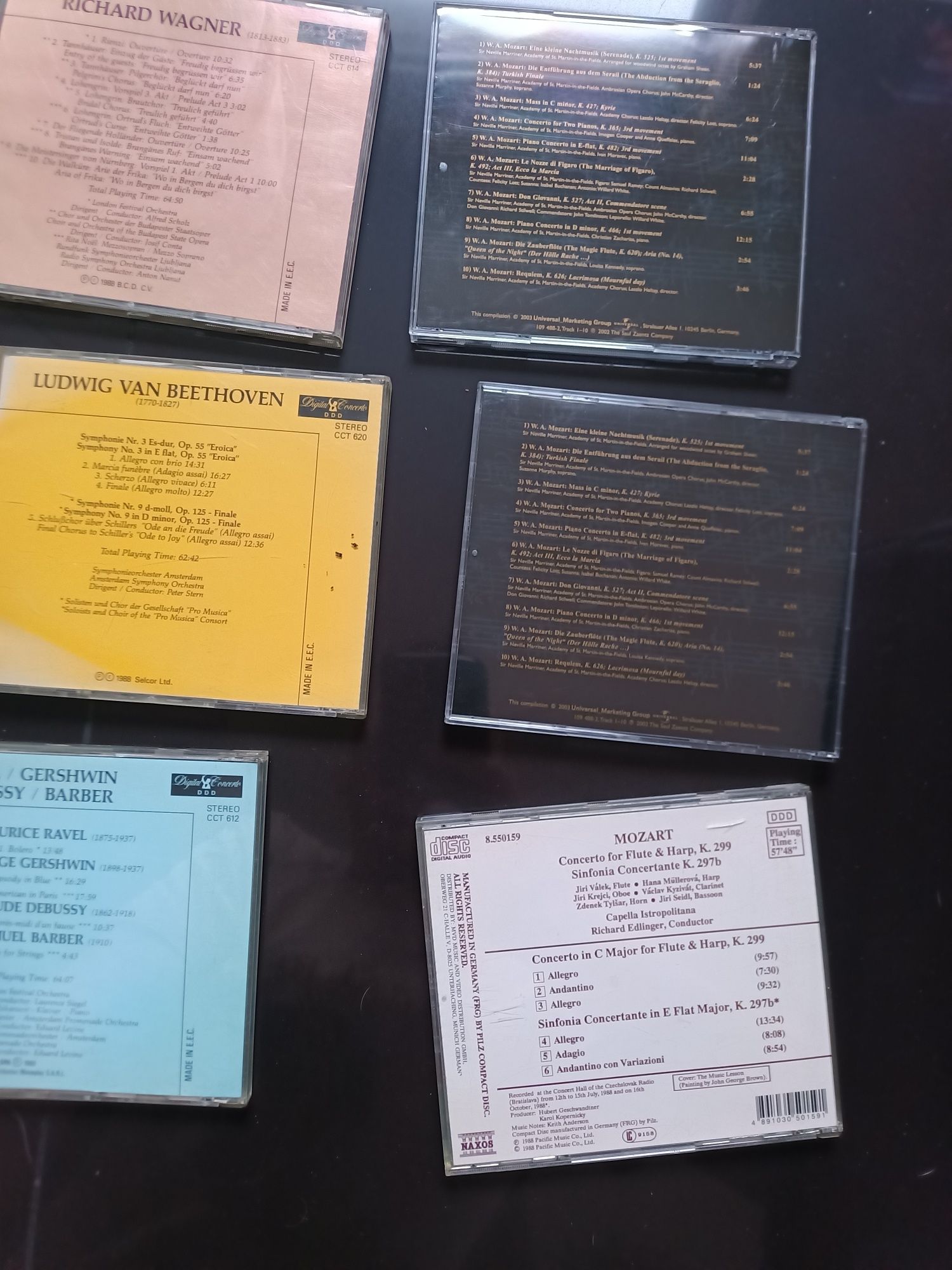 Muzyka poważna - 10 CD: Chopin, Mozart, Bach, Wagner i inni - komplet