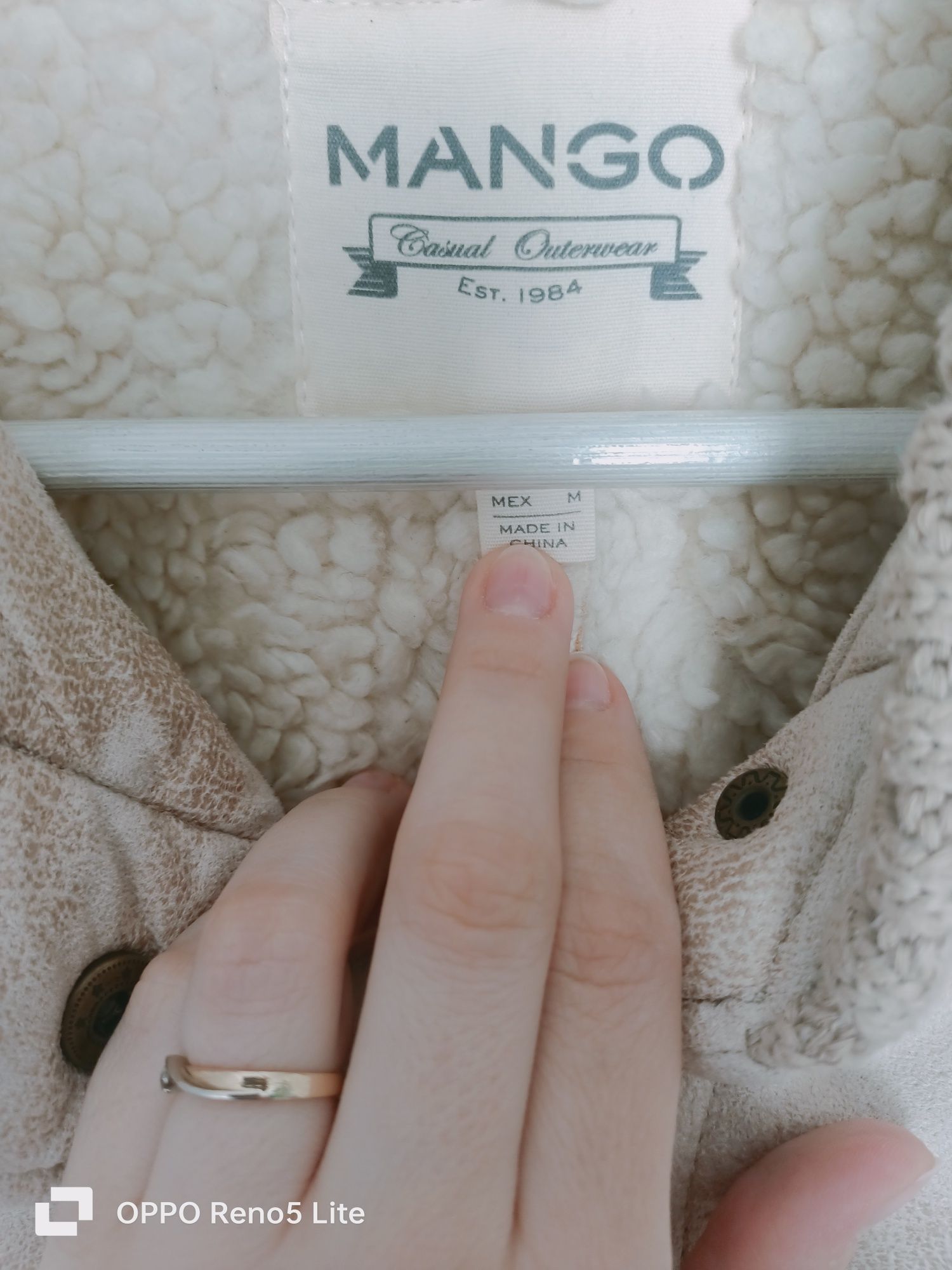 Kurtka baranek mango