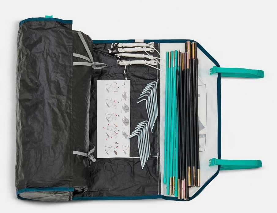 Namiot kempingowy Quechua MH100 Fresh&Black XL, 3-osobowy