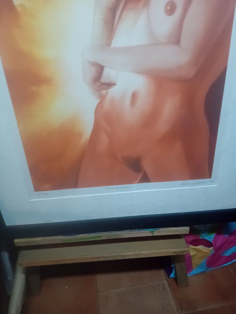 Serigrafia de Vieira  Baptista  com 86 x 100
