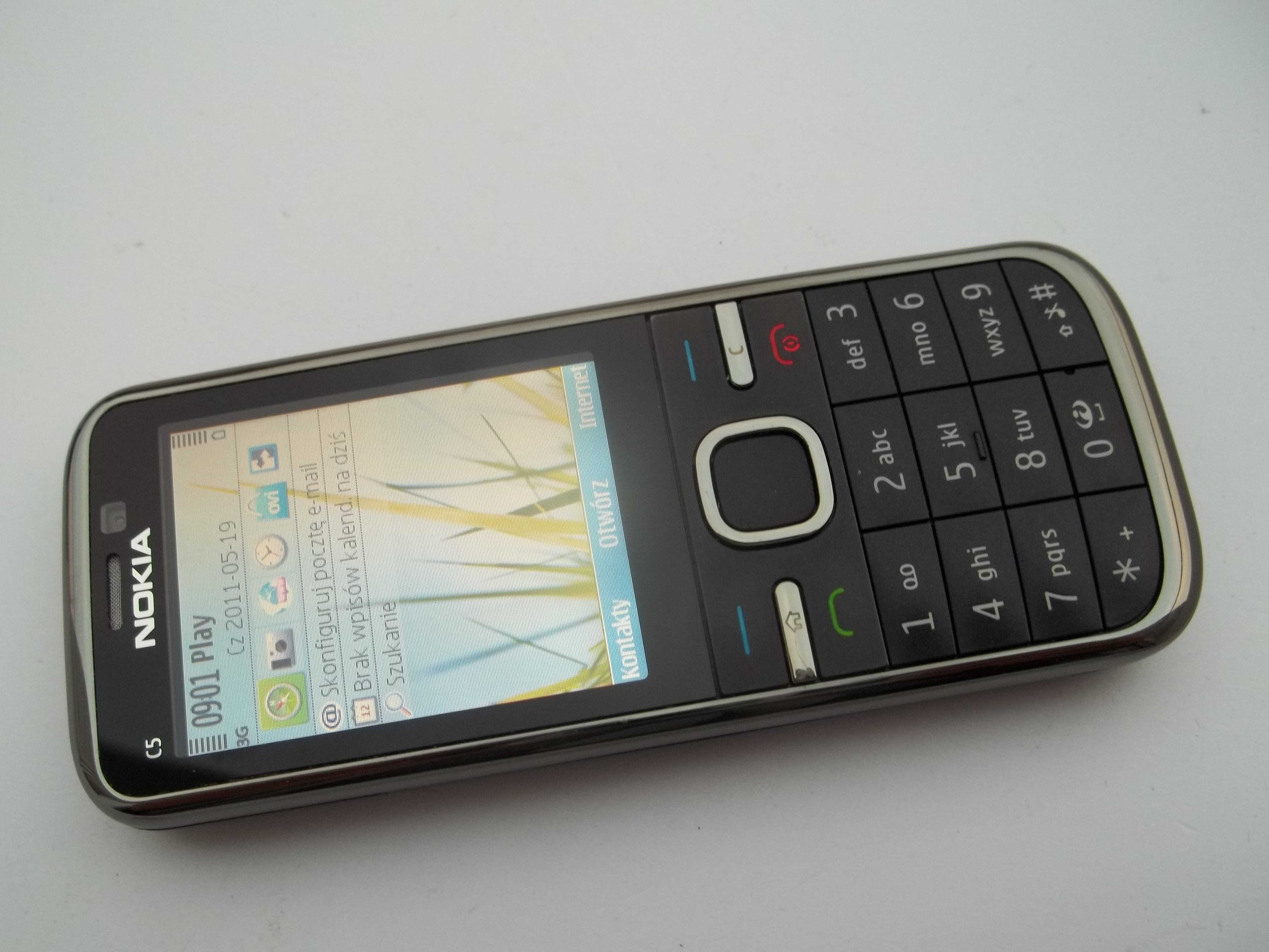 Telefon Nokia C5-00.2 5MP. Komplet - Ideał. Czarna. WYSYŁKA GRATIS