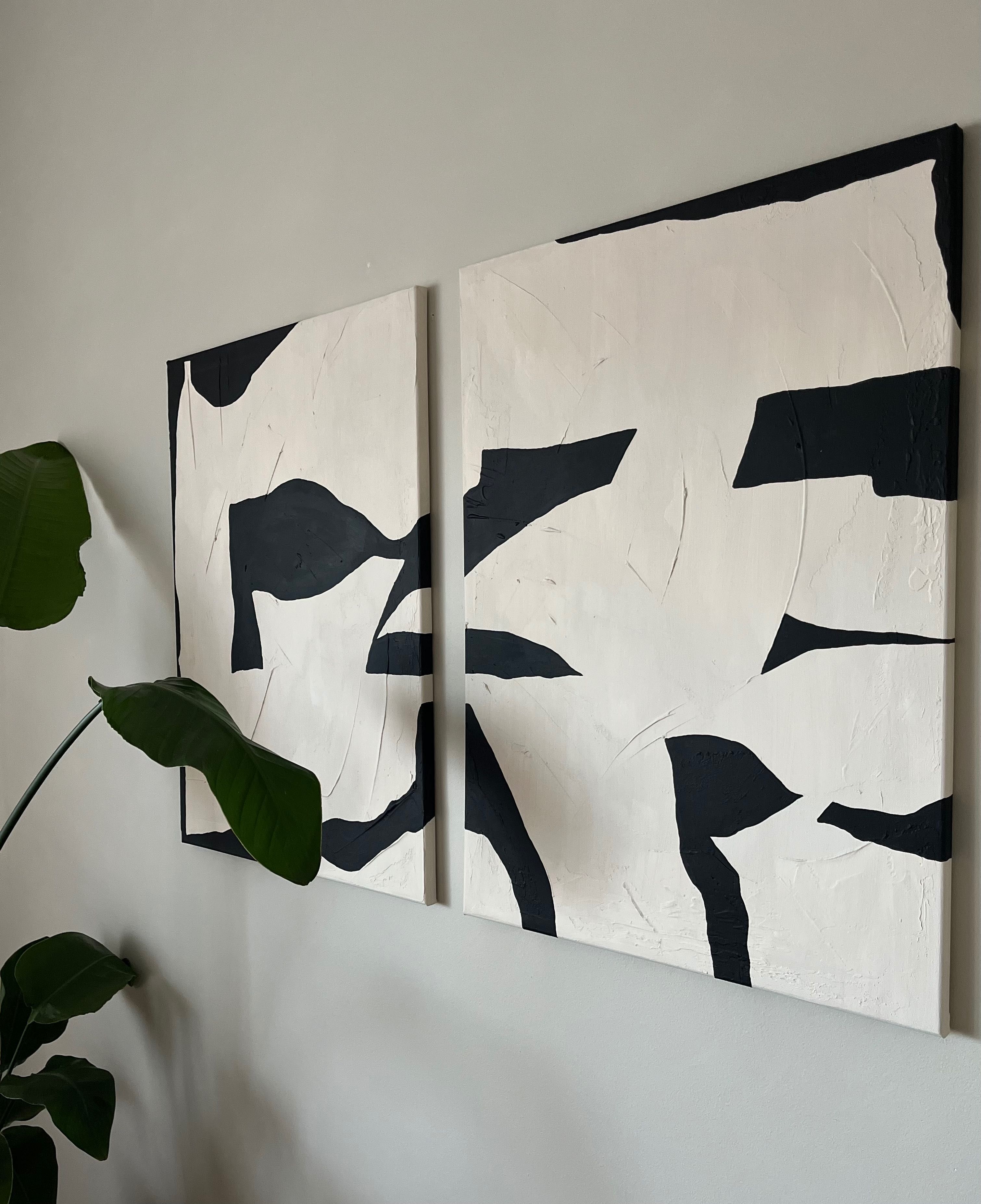 Obraz Strukturalny Nowoczesny 3D Wabi Sabi Japandi 50x70