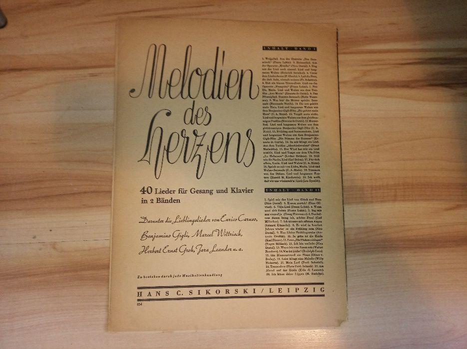 Music Music Melodienfolge Peter Kreuder nuty 1941