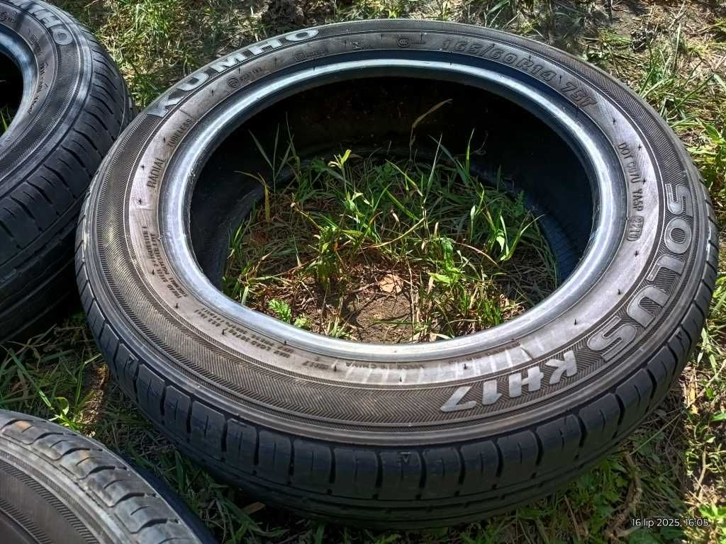 165/60 R14 75T 3Opony Letnie KUMHO Solus KH17 Bieżnik~5mm
