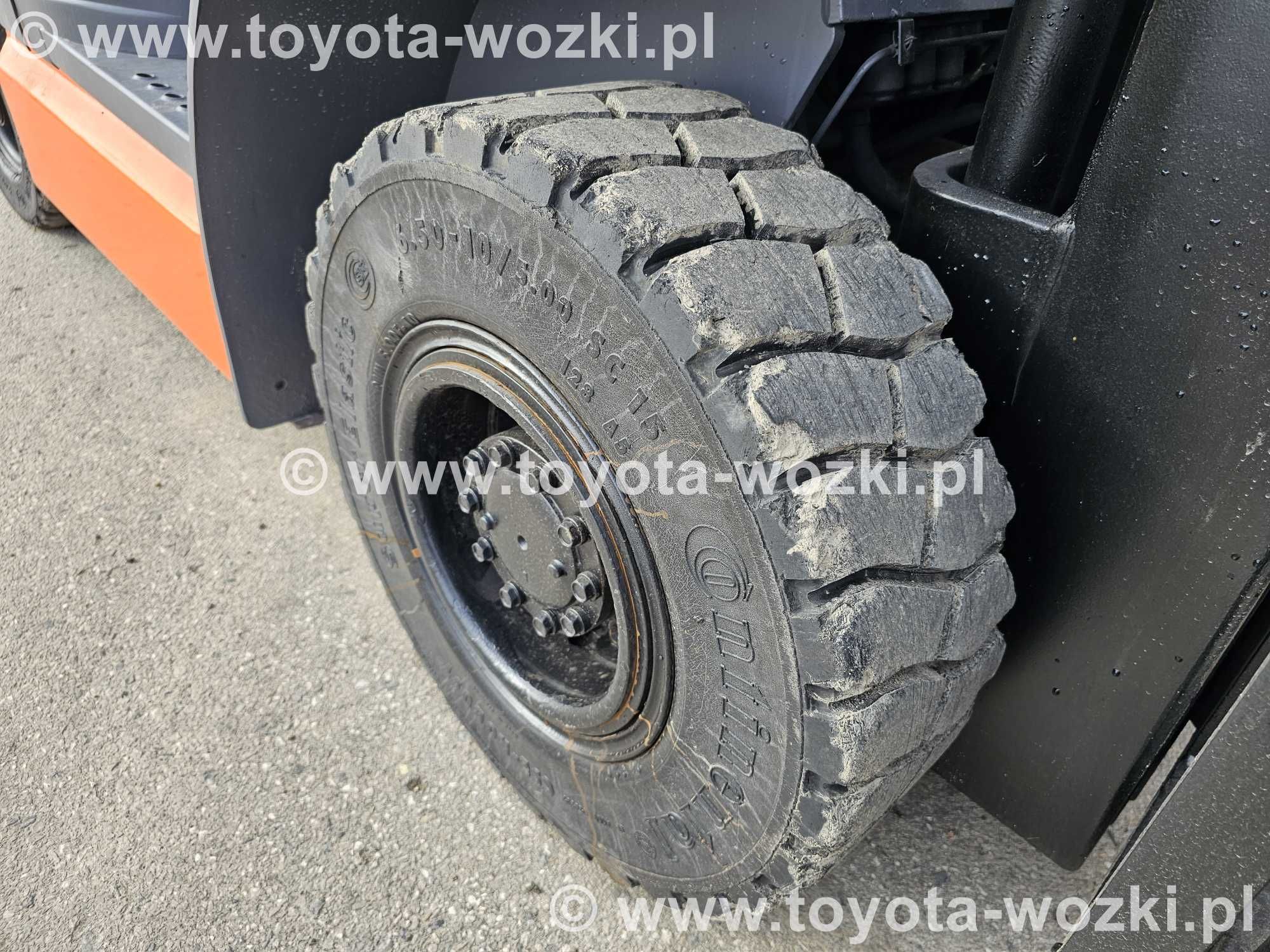 Wózek Widłowy TOYOTA 6FG18 Triplex, przesuw TOYOTA 6FGF18 widlak LINDE