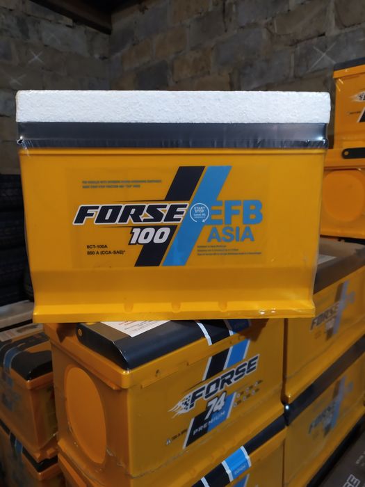 Аккумуляторы 100Ah FORCE EFB старт-стоп ASIA