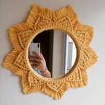 Espelho mandala macrame