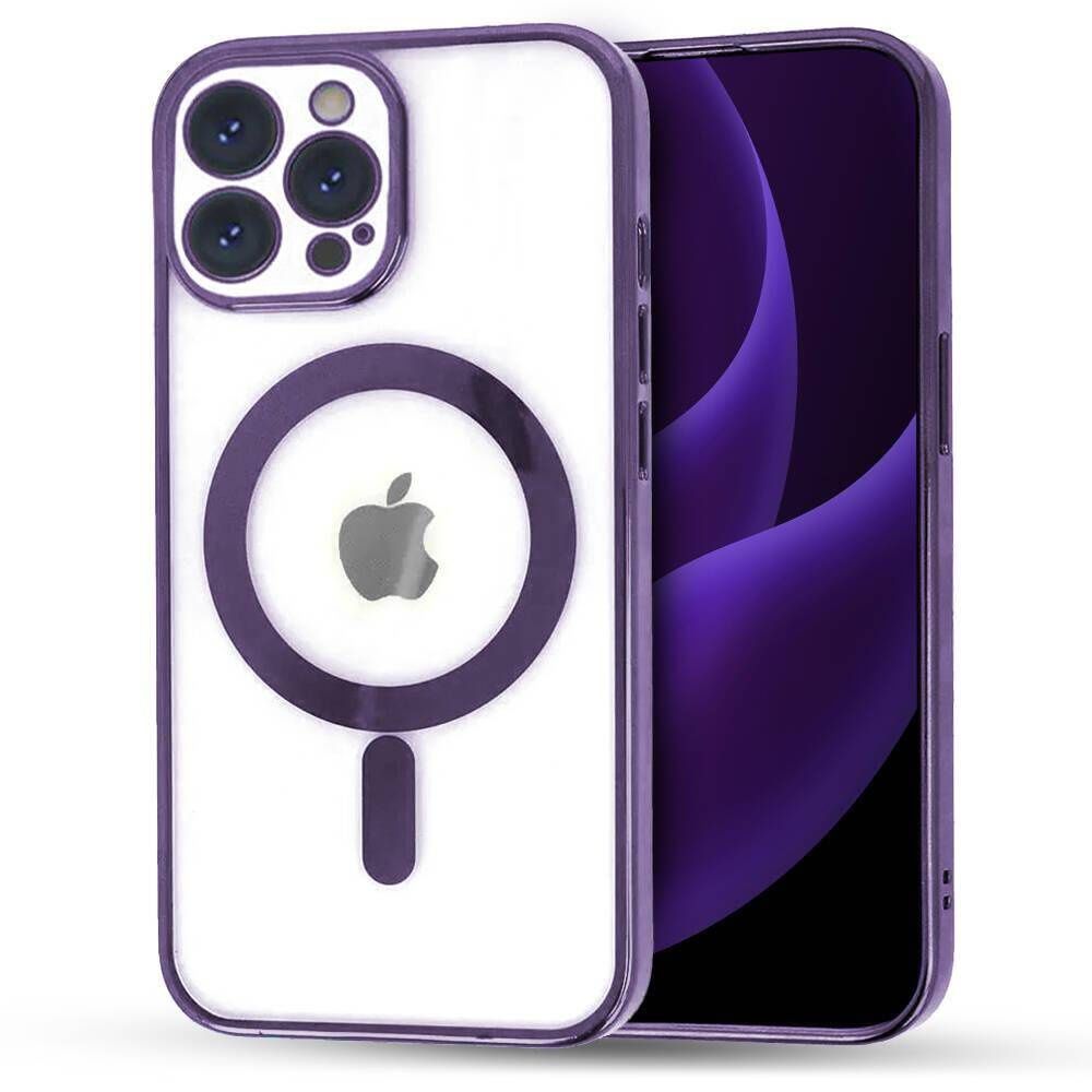 Etui do iPhone 13 MagSafe Case z osłoną aparatu fioletowe