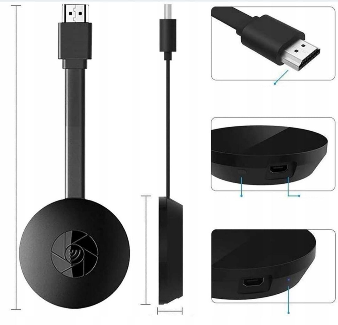 Bezprzewodowy  Adapter WIFI HDMI MIRROR Screen 2W1