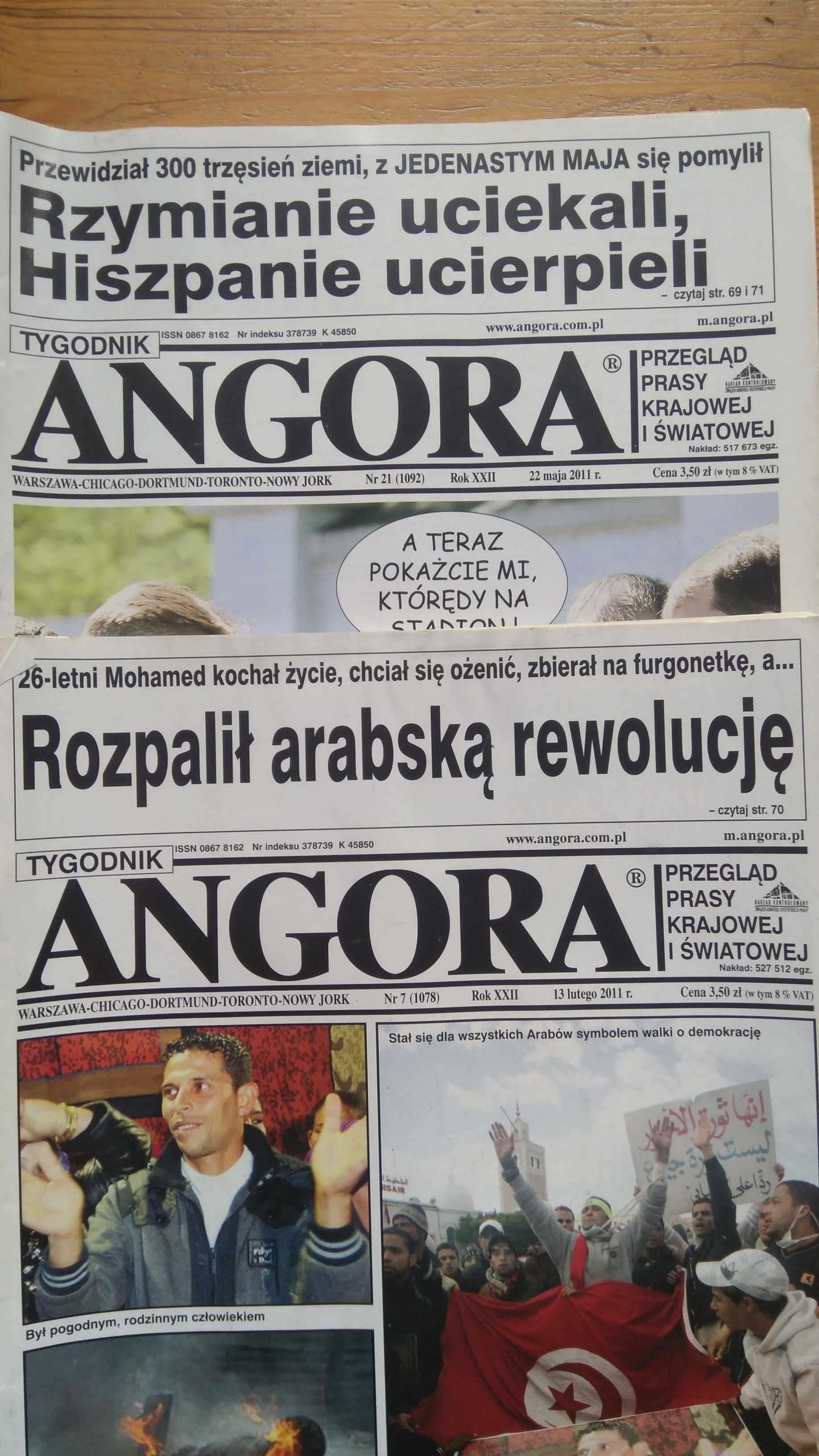 Tygodnik Angora 42 numery z lat 2011 - 2017 cena za całość