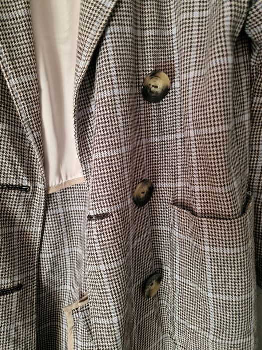 Płaszcz w kratę Zara 34