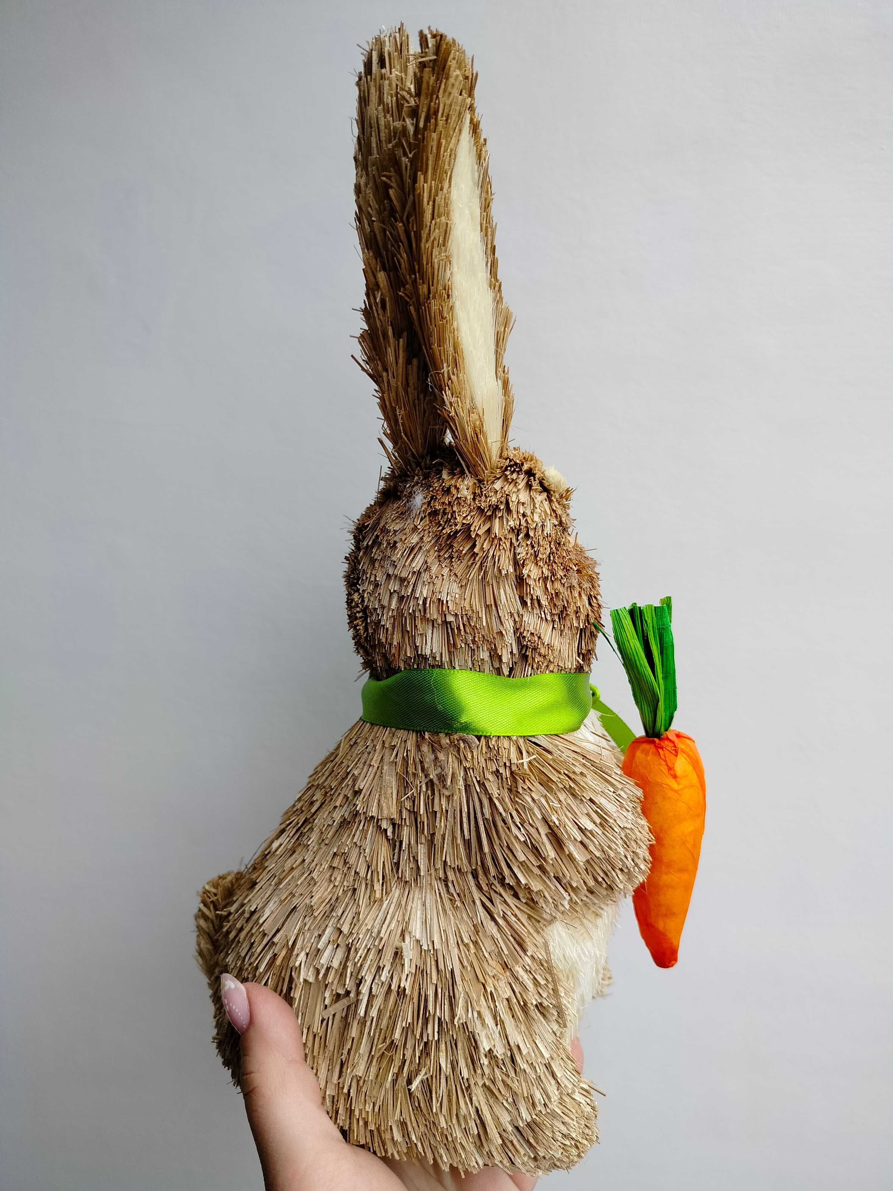 Zajączek Wielkanocny figurka z trawy trzciny 33cm Jumi
