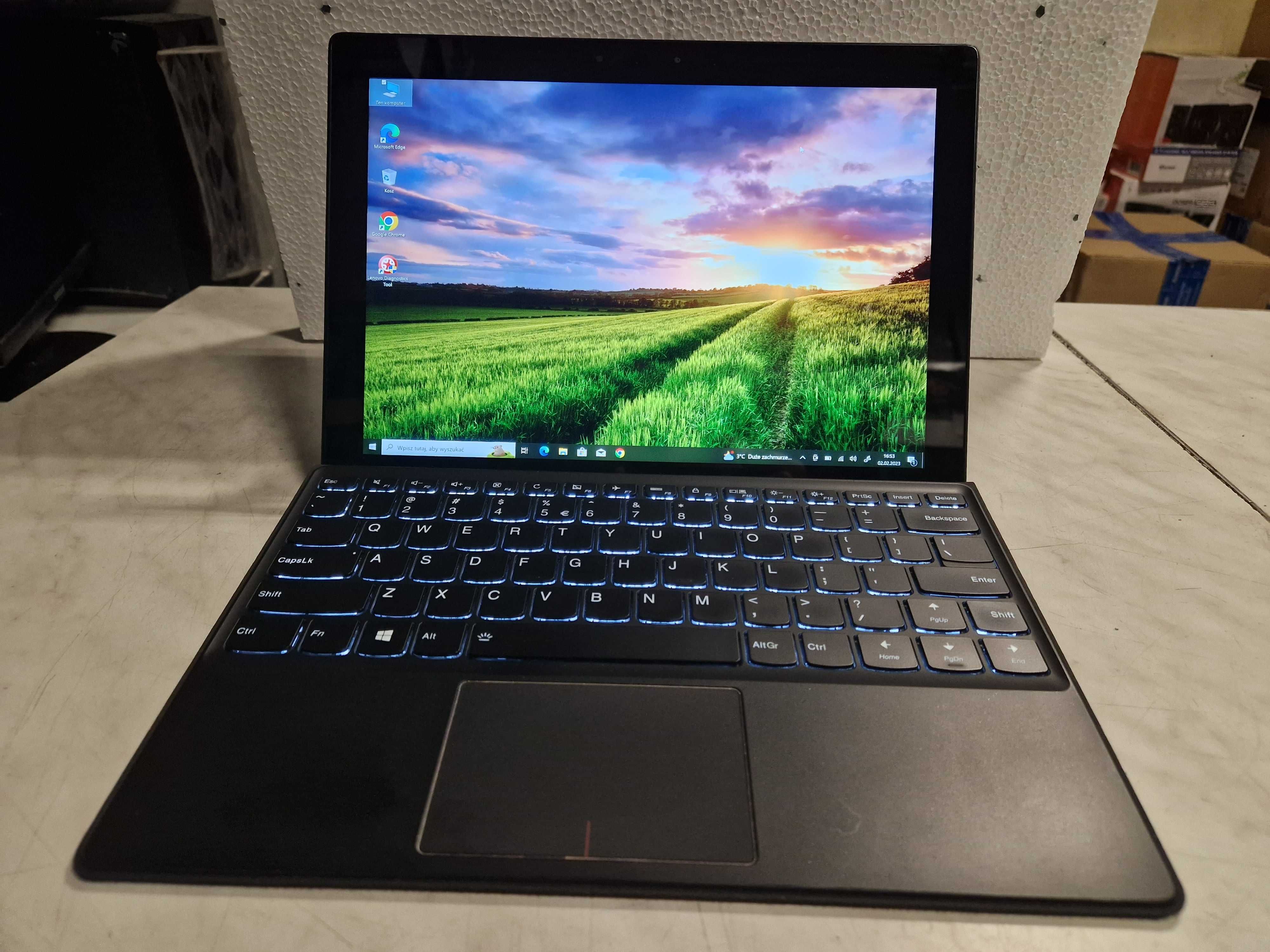 Ekskluzywny Lenovo MIIX-720 Laptop - Tablet I5 8GB SSD256GB 12'' W10