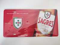 Placa metal cerveja Sangres, Super Bock