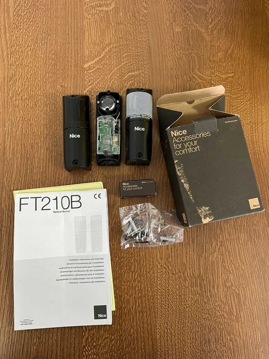 Fotokomórki nice bezprzedwodowe + Bateria FT210B