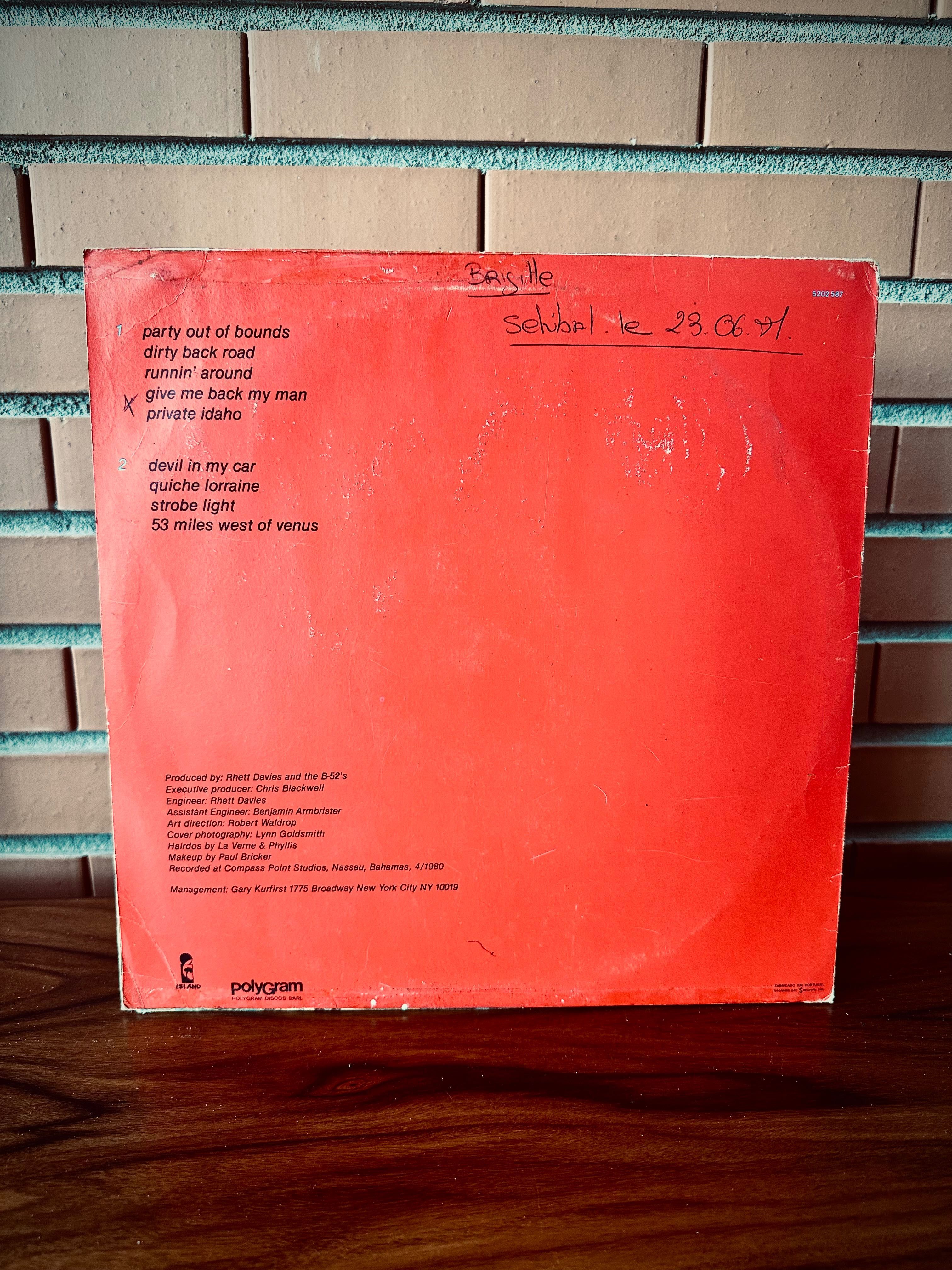 Disco vinil the B-52”s - Wild planet