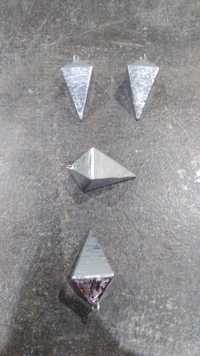 Chumbadas pirâmide e hexagonal