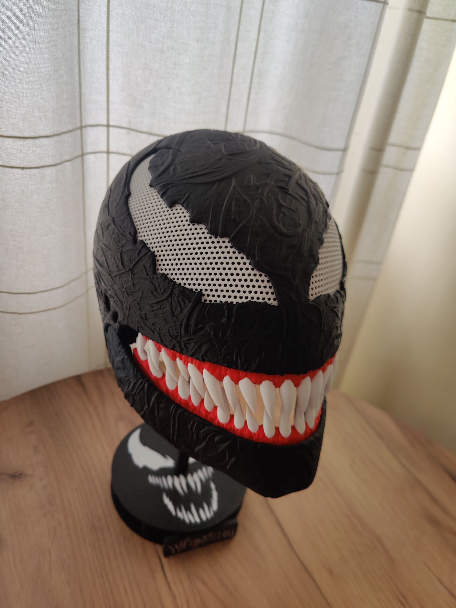 Maska Venoma z Druku 3D + Podstawka - Ruchoma Szczęka