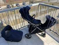 Cybex Gazelle S - Navy Blue - 2x siedzisko + 1x gondola - IDEAŁ