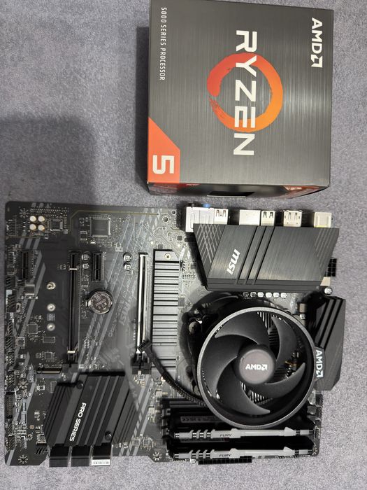 Ryzen 5 5600x, Płyta główna MSI B550-A PRO, 16GB ram RGB