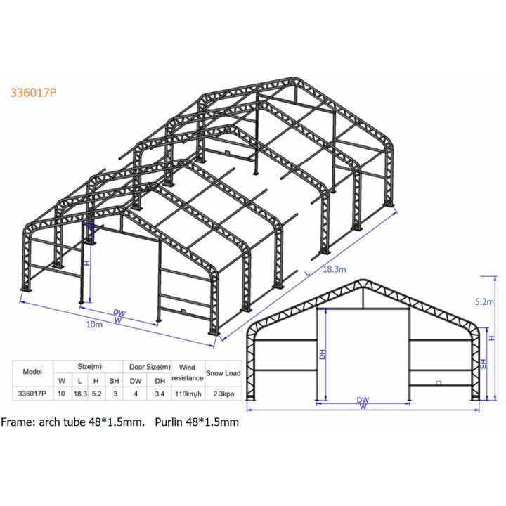 Magazyn 10x12x5,2x3m NOWA HALA NAMIOTOWA namiot magazynowy gospodarczy