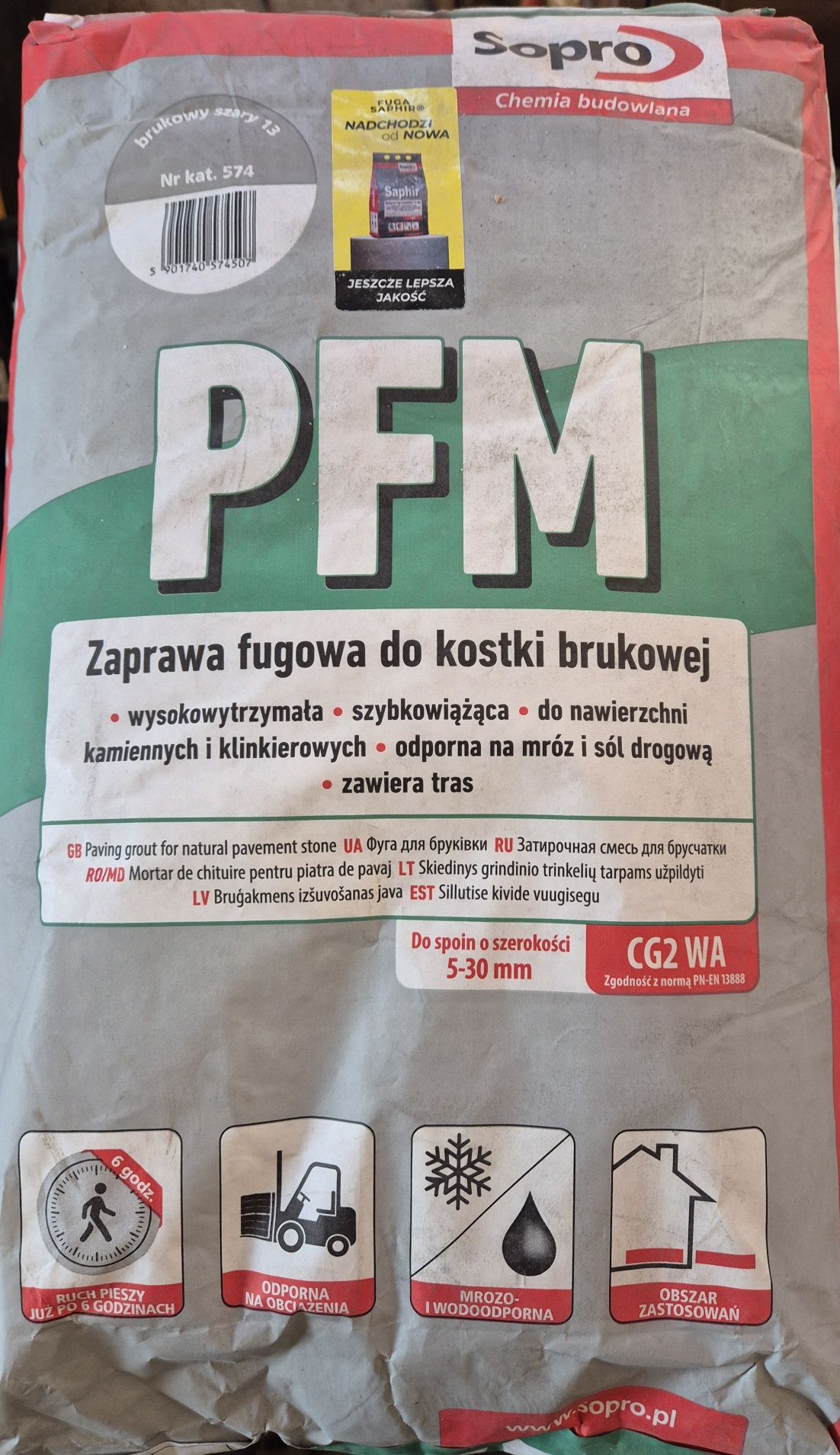 Sopro PFM - Fuga do kostki brukowej 5-30 mm