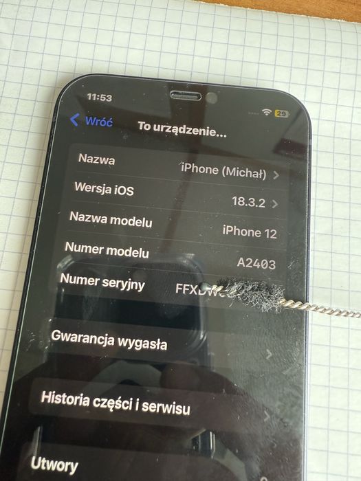 Iphone 12 64gb stan black  5+ bez blokad dziala face id