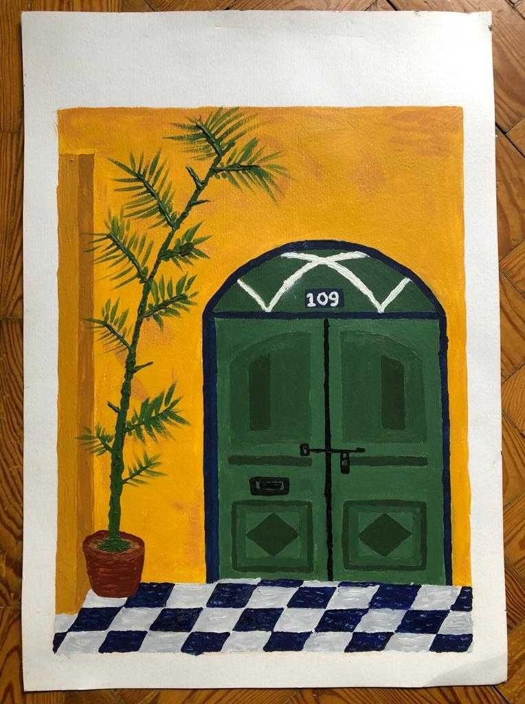 Quadro Pintura - Porta 109