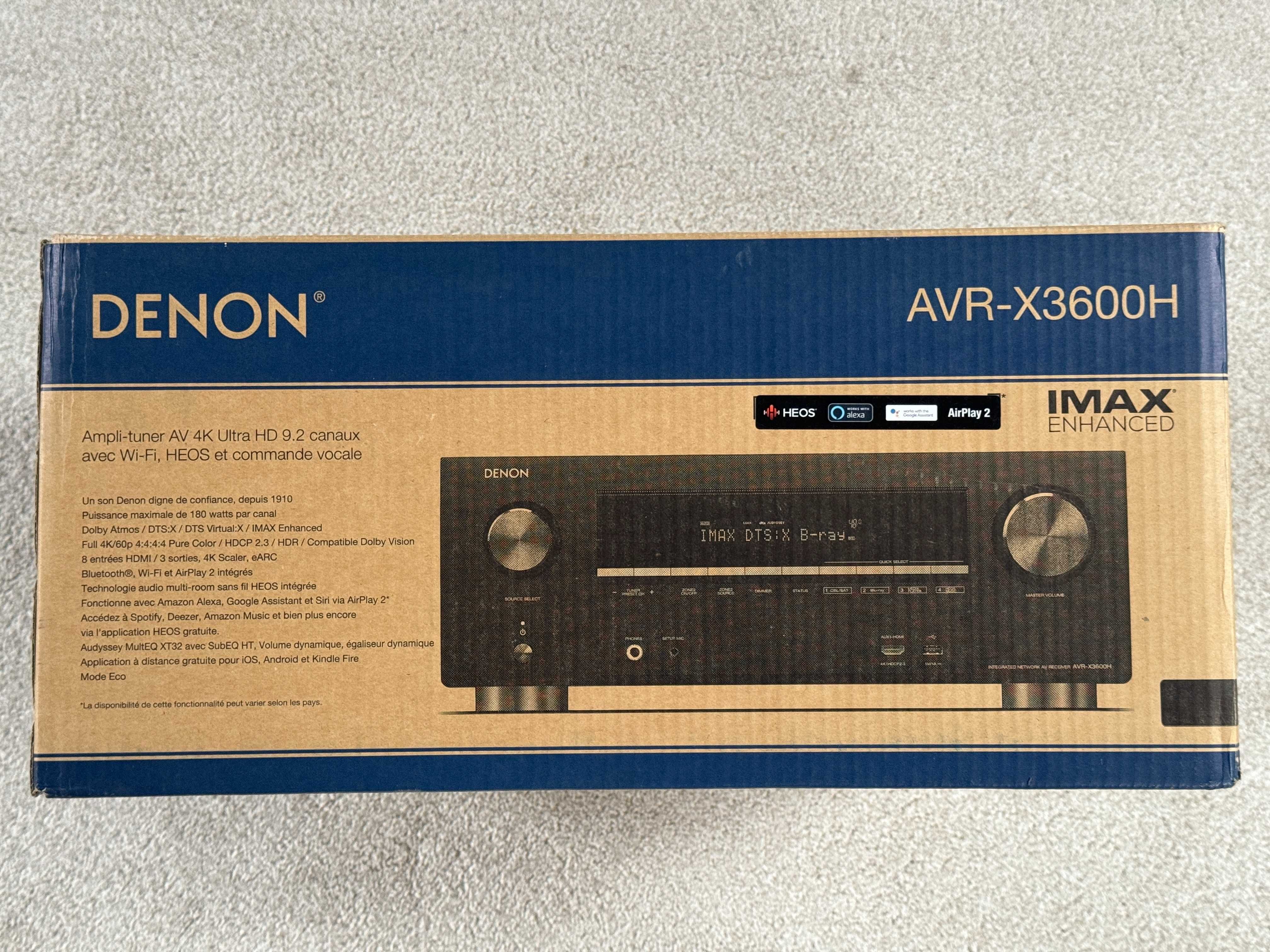 Amplituner Denon AVR-X3600H, jak nowy