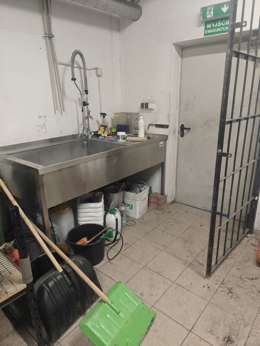 Zlew basen gastronomiczny jedna komora półka