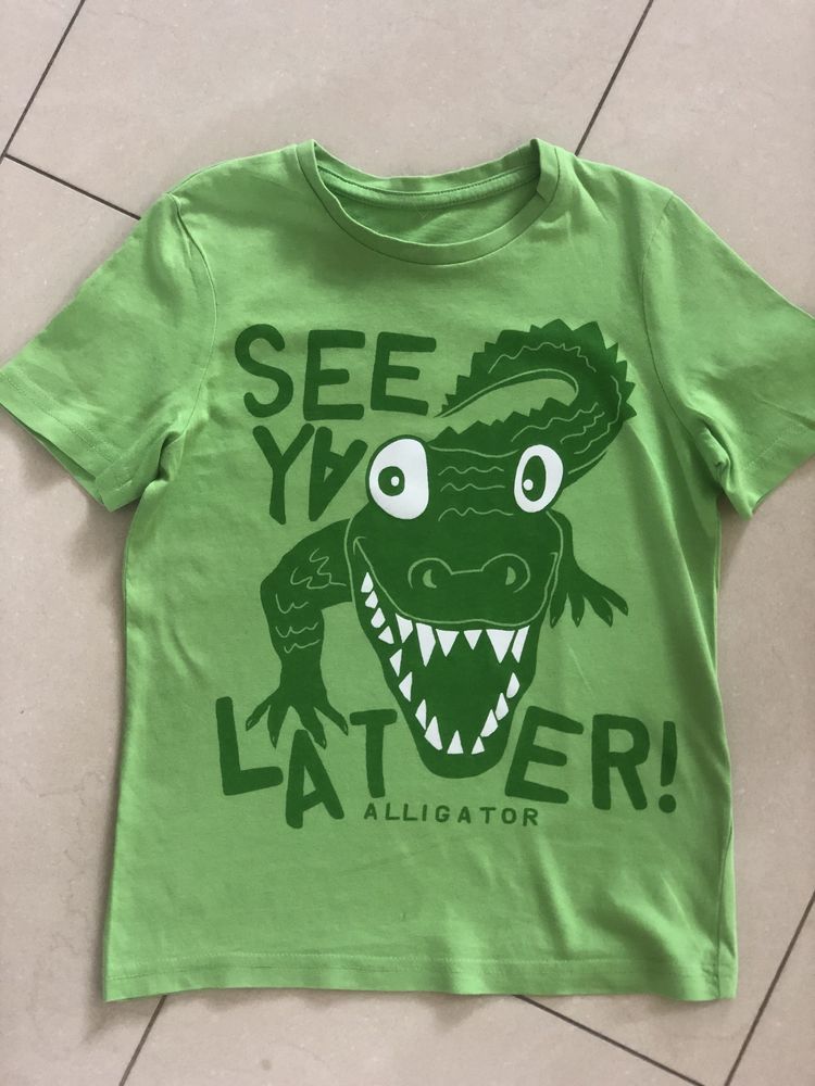 Zestaw T- shirt krokodyl 122 cm