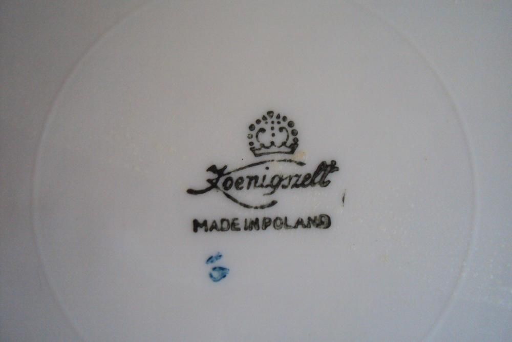 Zabytkowy talerz - patera z lat 50-tych sygnatura Koenigszelt